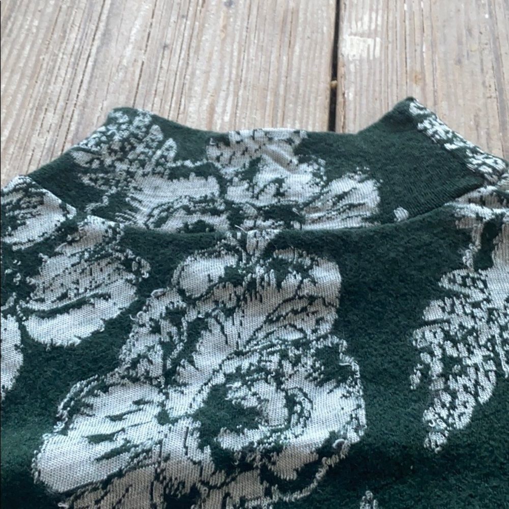 Free People Green floral sweater dress - Picture 6 of 10